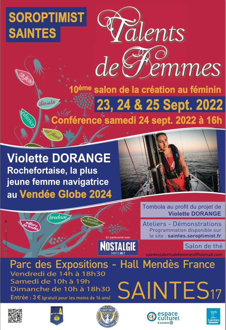 VIOLETTE DORANGE Projet DeVenir Objectif Vendée Globe 2024 Saintes